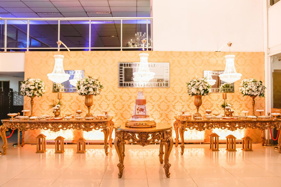 Decoração de casamento no Glass Palace Festas & Eventos